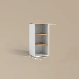 livinity® Paolina Midischrank 40,2 x 88,2 x 40,5 cm Weiß/Artisan