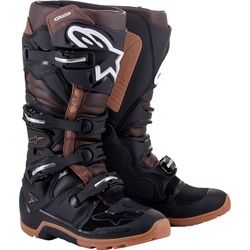 Alpinestars Tech 7 Enduro S23, Stiefel - Schwarz/Dunkelbraun - 7 US