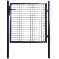 vidaXL Gartentor 100 x 150 cm Grau/Stahl