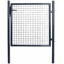 vidaXL Gartentor 100 x 150 cm Grau/Stahl