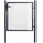 vidaXL Gartentor 100 x 150 cm Grau/Stahl