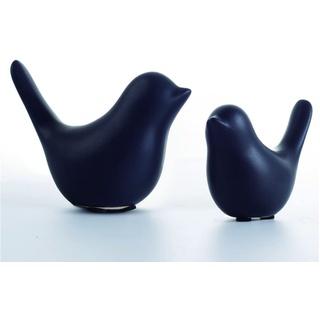 Insiswiner Kleine Satues Keramik-Vogel-Dekoration für Regal, Wohnzimmer, Tisch, Figur, Garten, Cottage, 2 Stück
