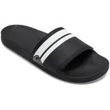 QUIKSILVER Rivi SLIDE Peeptoe Sandalen, Schwarz (Black/Black/White Xkkw), 39 EU