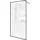 Home Deluxe Baki Walk-In-Dusche 130 x 200 cm schwarz Klarglas