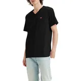 Levis Levi's Herren Original Housemark V-Neck T-Shirt / Schwarz S