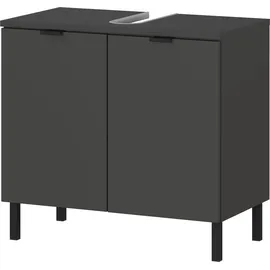 Germania WB-Unterschrank 1980-547 GW-Arcena, in Graphit, mit Metallfüßen, 60 x 56 x 34 cm (BxHxT)