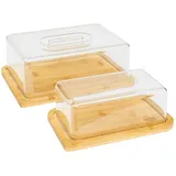 5five simply smart käse- und butterdose bambus