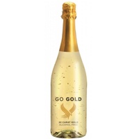 Go Gold - alkoholfreier Mousseux mit Goldflocken - Sekt alkoholfrei