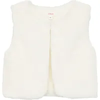 S.Oliver Webpelzweste mit leichtem Jersey-Futter ecru 92