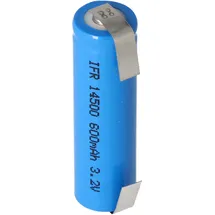 AccuCell Lithium IFR 14500 AA 600 mAh 2 St.