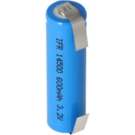 AccuCell Lithium IFR 14500 AA 600 mAh 2 St.