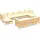 vidaXL Garten-Lounge-Set 10-tlg. creme Kiefer