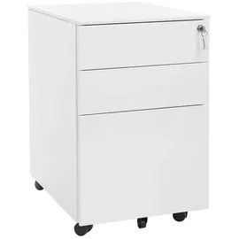 Songmics Rollcontainer 39 cm x 52 cm x 60 cm weiß