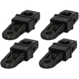 CARTREND Zeltteppichclips Teppichclips Zeltclips Wohnwagenclips Wohnmobil Wohnwagenzubehör Wohnmobilzubehör, 4 Stück