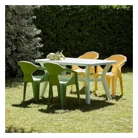 garbar Delta Sessel 57 x 60 x 105 cm weiß 4 St.