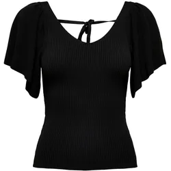 Only Damen T-Shirt ONLLEELO Schwarz 15203888 M
