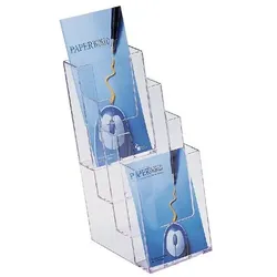 helit the helpdesk Prospektständer DL 11,5 (B) x 15 (T) x 25,5 (H) cm Transparent