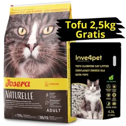 JOSERA Naturelle 10kg + Katzenklumpstreu 2,5kg GRATIS!