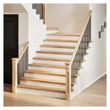 vidaXL Treppenstufen 12 Stk. Unbehandelt 70x25x2 cm Massivholz Eiche