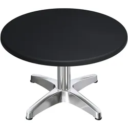 WBC | Jamaika Loungetisch | Ø:H 60 x 40 cm | Schwarz / Aluminium | Zusatzgewicht