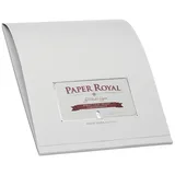RÖSSLER edler Block A4 | Schreibblock A4 | 40 Blatt DIN A4 Papier | Briefpapier | Briefblock | Notizblock | Schreibwaren | 210 x 297 x 6mm| 1 Stück | Farbe: Grau, Eisgrau
