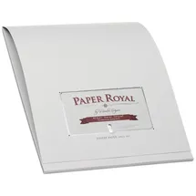 RÖSSLER edler Block A4 | Schreibblock A4 | 40 Blatt DIN A4 Papier | Briefpapier | Briefblock | Notizblock | Schreibwaren | 210 x 297 x 6mm| 1 Stück | Farbe: Grau, Eisgrau
