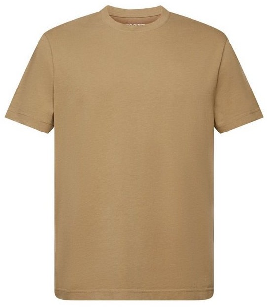 edc by Esprit T-Shirt Rundhals-T-Shirt aus Jersey, 100 % Baumwolle (1-tlg) grün S