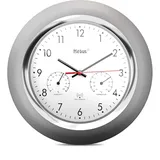 MEBUS 19454 Funk-Wanduhr mit Thermo-/Hygrome