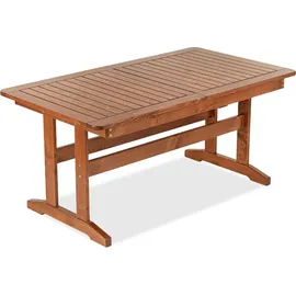 Konsimo Gartenmöbel-Set Hergestellt in EU und Handgefertigt "ALCES", braun, aus massivem Kiefernholz, 160/210x73x90 | 663x106x73 cm - Braun