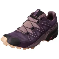 Salomon Speedcross 5 Gore-Tex Damen Trail Running wasserdichte Schuhe, Wetterschutz, Aggressiver Grip, Präzise Passform, Mysterioso, 36 2/3