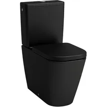 Laufen Meda Stand-WC-Kombination mit WC-Sitz Schwarz Matt