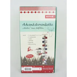 ROTH Adventsboxenkette Nordic zum Befüllen 24 Boxen