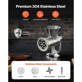 Vevor Fleischwolf Weiß