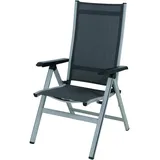 MWH Das Original Kedline Multipositionssessel 62 x 67,5 x 111 cm anthrazit/anthrazit klappbar