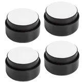 SOTOOLS KÖNIG 4er Set Möbelfuß LÜBECK Ø53,5 mm x 23,5 mm Sofafuß Sockelfuß höhenverstellbar selbstklebend, schwarz