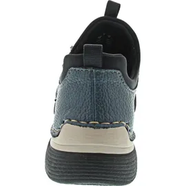 Rieker Damen Sportlicher Schnürer Slipper, Blau, 38 EU