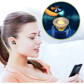 NAUC In-Ear Bluetooth Kopfhörer für Samsung Galaxy S25 S24 S23 S22 S21 Sport Ohrhörer / Schwarz