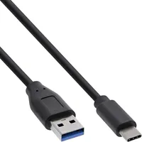InLine USB 3.2 Kabel, USB-C Stecker an USB-A Stecker, schwarz, 2m