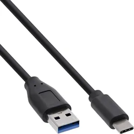 InLine USB 3.2 Kabel, USB-C Stecker an USB-A Stecker, schwarz, 2m