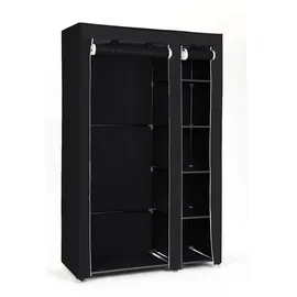 Songmics Kleiderschrank XL 110 x 175 x 45 cm Schwarz