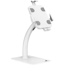 Maclean Brackets Maclean MC-468 Universal Tablet Halterung mit Sperrfunktion, 7,9 Zoll bis 11 Zoll Tisch- oder Wandmontage Stabiler Tischständer für Tablets Anti-Diebstahl-Sicherung, für Werbezwecke (Weiß)