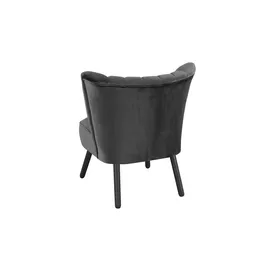 Max Winzer Sessel Alessandro Samtvelours 70 x 80 x 66 cm Schwarz