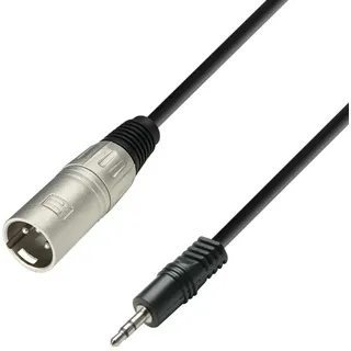 Adam Hall Cables Audiokabel K3 BWM 0100 XLR-Stecker / 3,5mm Klinken-Stecker 1,0m (0100)