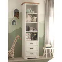 Begabino Standregal Jasmin 61 x 205 x 42 cm Eiche weiß