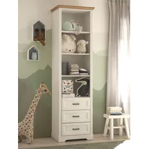 Begabino Standregal 4 Fächer 3 Schubkästen 0 x 0 x 0 cm Weiß