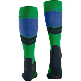 Falke Herren Skisocken SK4 Advanced M Kh Wolle Funktionsmaterial warm dünn 1 Paar, Grün Grass Green 7014-O, 39-41