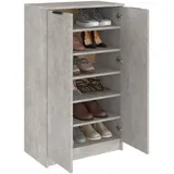 vidaXL Schuhschrank 59 x 100 x 35 cm betongrau / grau