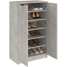 vidaXL Schuhschrank 59 x 100 x 35 cm betongrau / grau