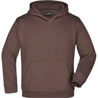 James & Nicholson Kinder Kapuzensweat braun, Gr. XL