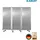karat office Doppelseitige Trennwand 3-teilig Semi-Transparent